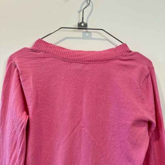 JCP Cashmere Blend Sweater Button Cardigan / Pink / S - Picture 6 of 8